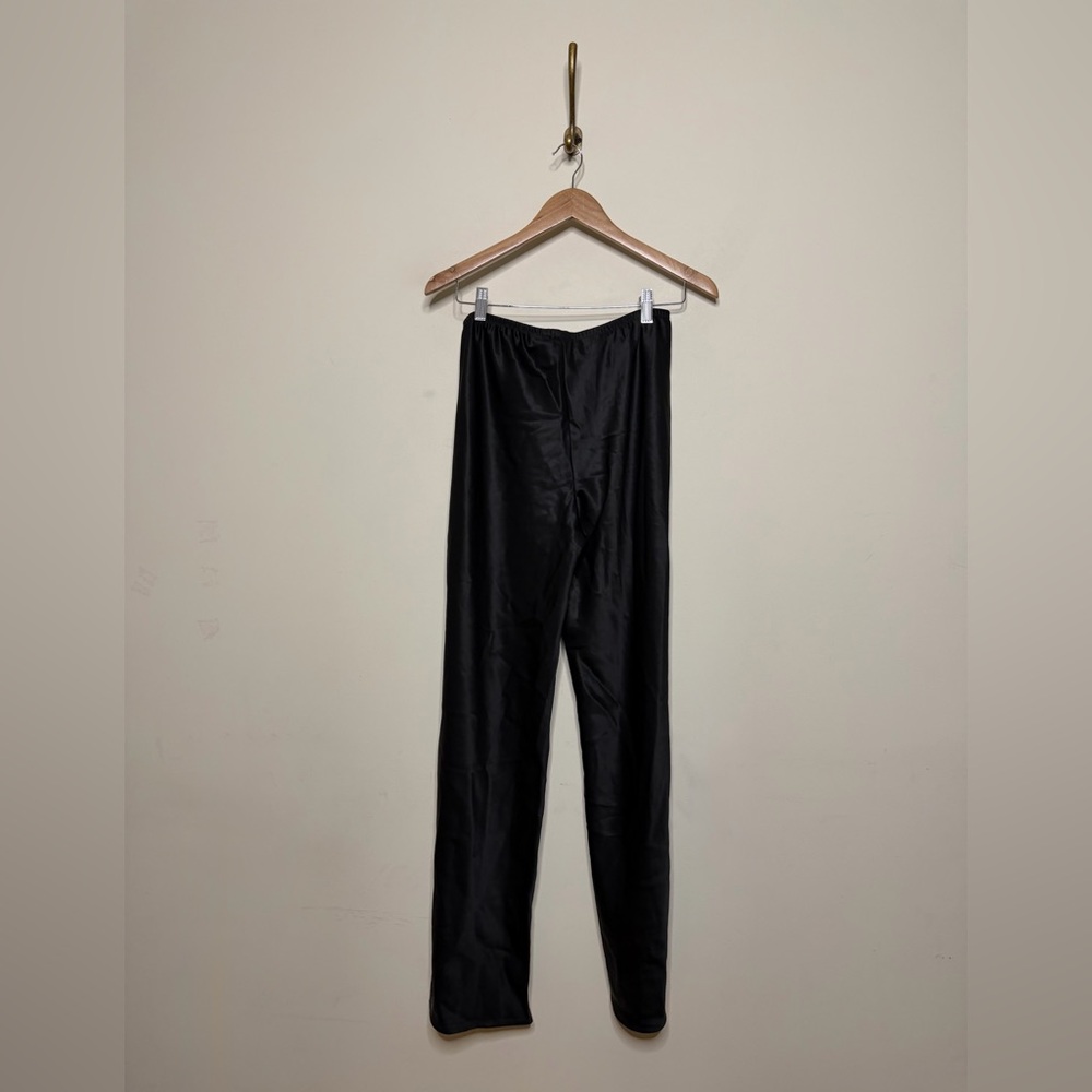 Reformation Black Vida Satin low rise Pants - Picture 8 of 9